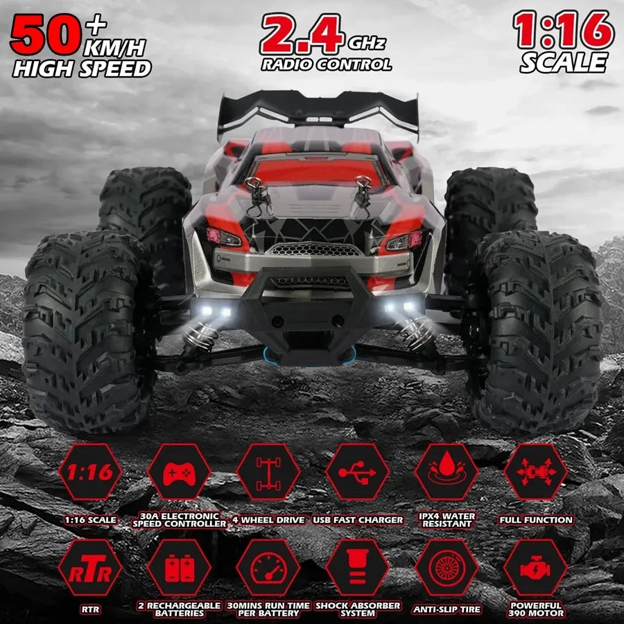 Auto radiocomandata Oike 4WD, fuoristrada 4x4, buggy ad alta velocità, camion super brushless, 50 o 80 km/h, auto da corsa con drift veloce, giocattolo, regalo