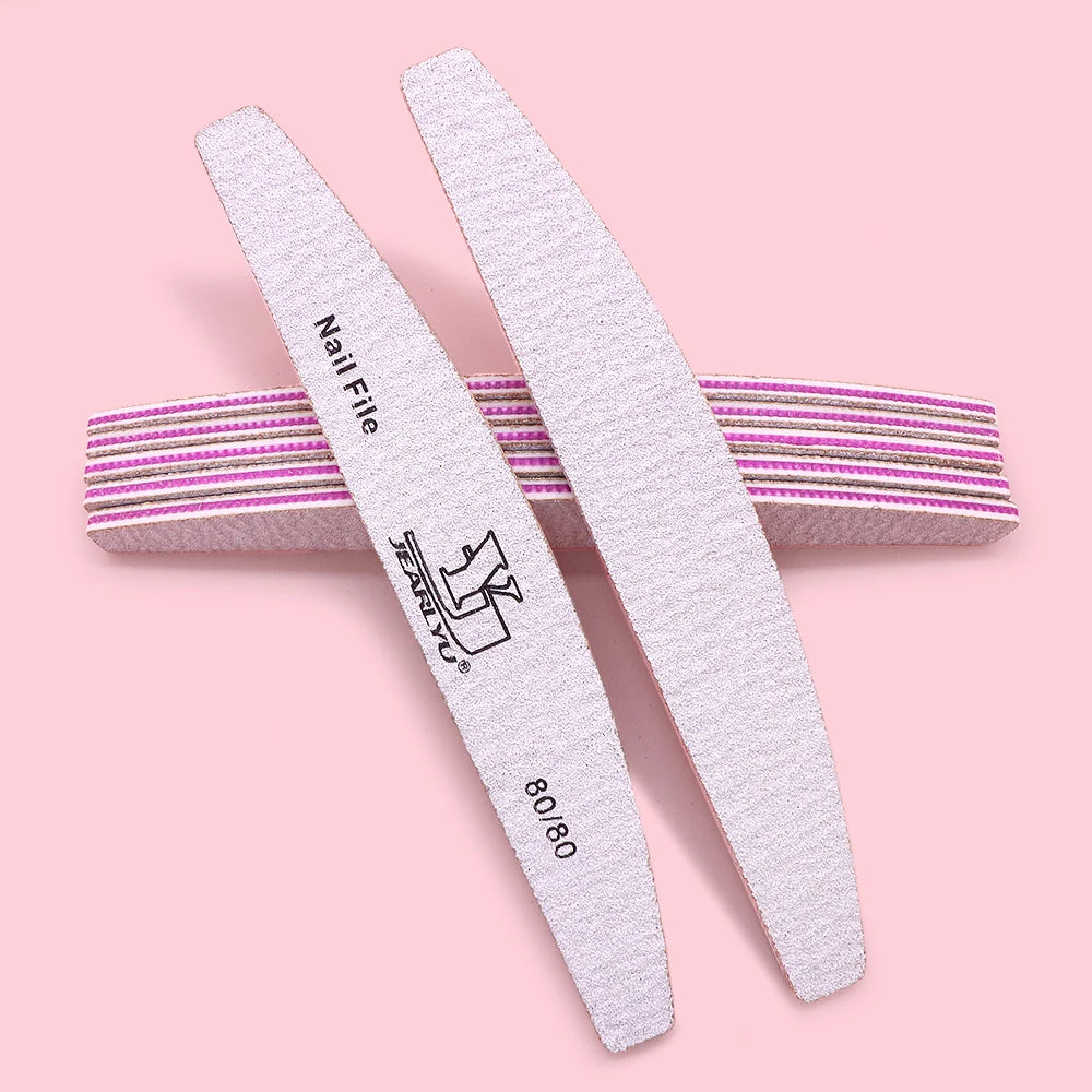 5 pz/lotto lima per unghie Mix Color Limas 80/100/150/180/240 grana professionale carta vetrata rimozione cuticole Buffer File Set di strumenti per Manicure
