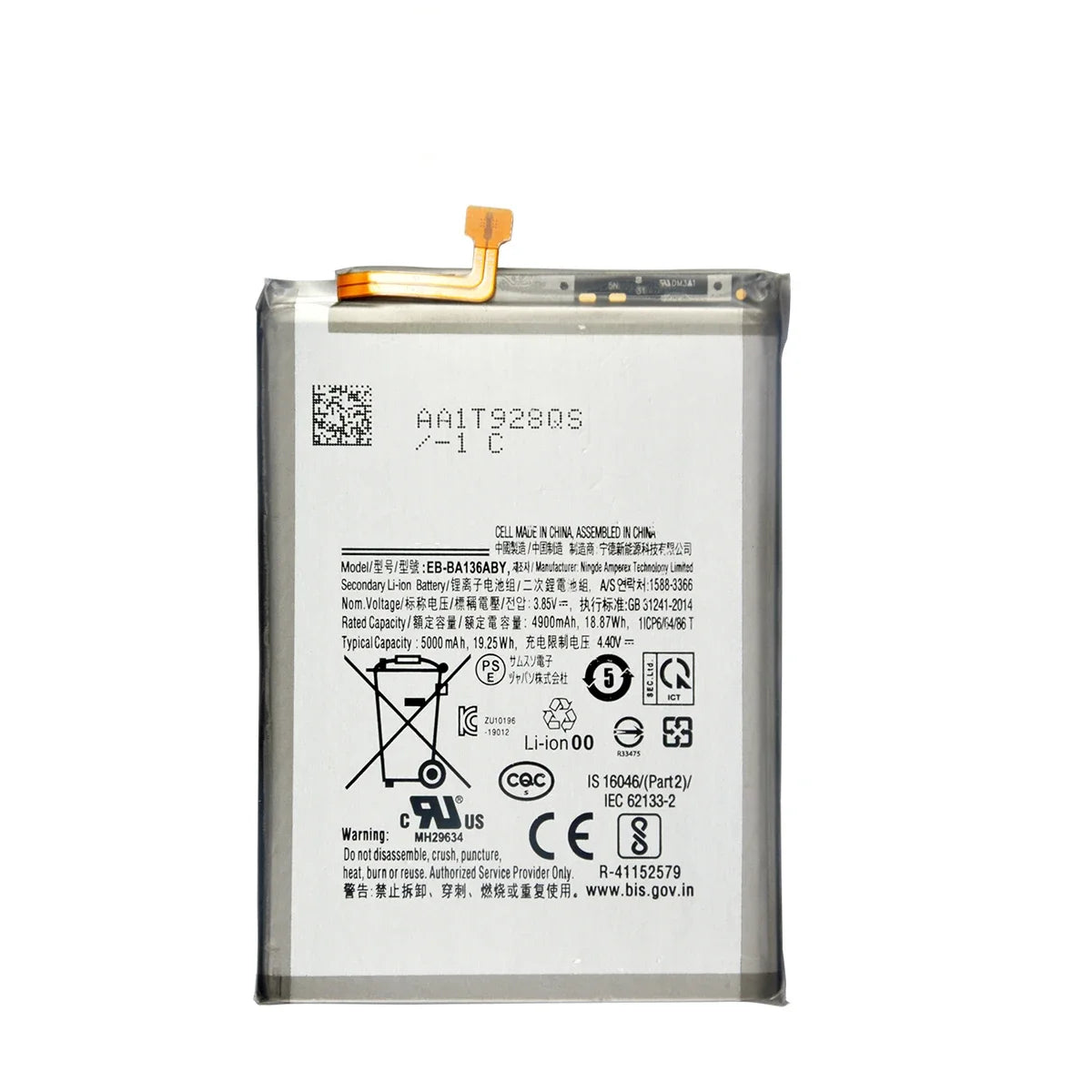 Nuovissima batteria di ricambio di alta qualità da EB-BA136ABY 5000mAh per strumenti Samsung Galaxy A13 5G +