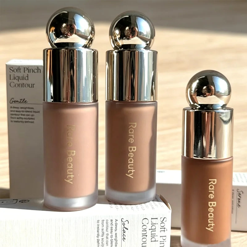 Bronzer Liquido Originale Rare Beauty Silky Serene Mellow, Ombretto Naturale per Contorno Viso, Effetto Specchio Duraturo