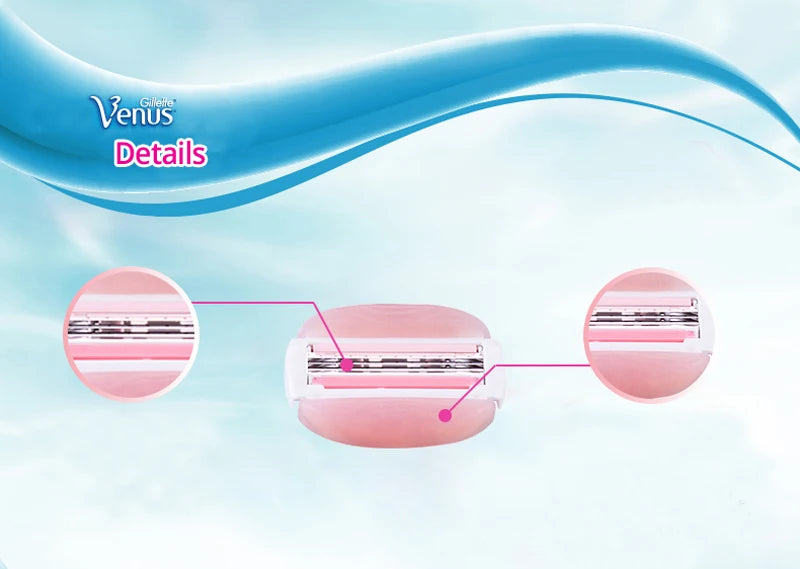 Gillette Venus Depilazione TÈ BIANCO Profumo Beauty Rasoio bianco per le donne Parti intime SPA Breeze Rosa