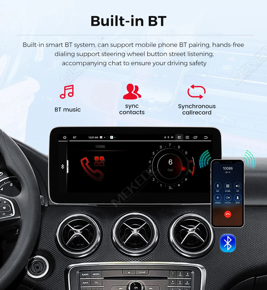 2026 Nuovo Android 15 128GB ROM Autoradio Wireless CarPlay Auto Multimedia per Mercedes Classe E W212 S212 2009-2015 Sistema NTG4.0 NTG4.5 NTG5.0 Lettore Video 4K Monitor Telecamera
