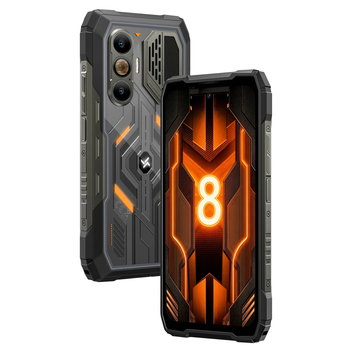 Blackview OSCAIL PILOT 8 Smartphone Robusto Progettato per le Estreme Condizioni, Qualcomm QCM6690 Octa-core, 48GB (12+36) RAM+256 ROM 5G WiFi7 BT6.0, 6.83" 120Hz, 10000mAh 55W, IP68 IP69K MIL-STD-810H, Fotocamera a Visione N