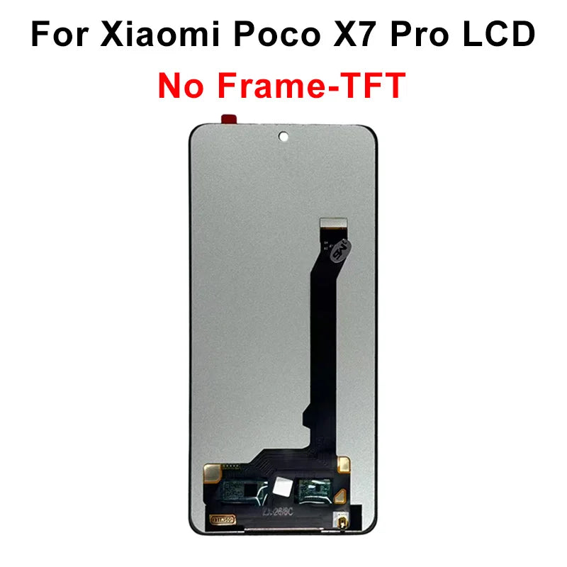 Display OLED da 6,67" per Xiaomi Poco X7 LCD 24095PCADG, display touch digitizer per Poco X7 Pro, schermo 2412DPC0AG, parti di assemblaggio