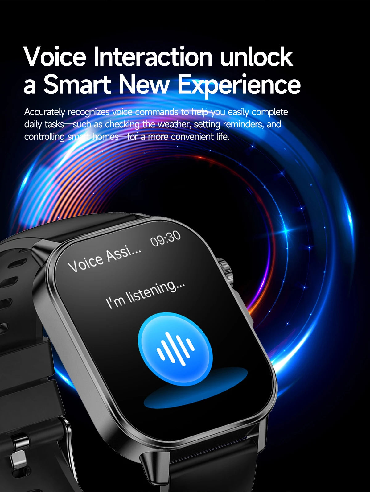 Nuovo Smartwatch per Uomo con Diagnosi ECG Accurata, Misurazione di Pressione Sanguigna, Ossigeno nel Sangue, Grasso nel Sangue, Acido Urico, Temperatura, Chiamate Bluetooth