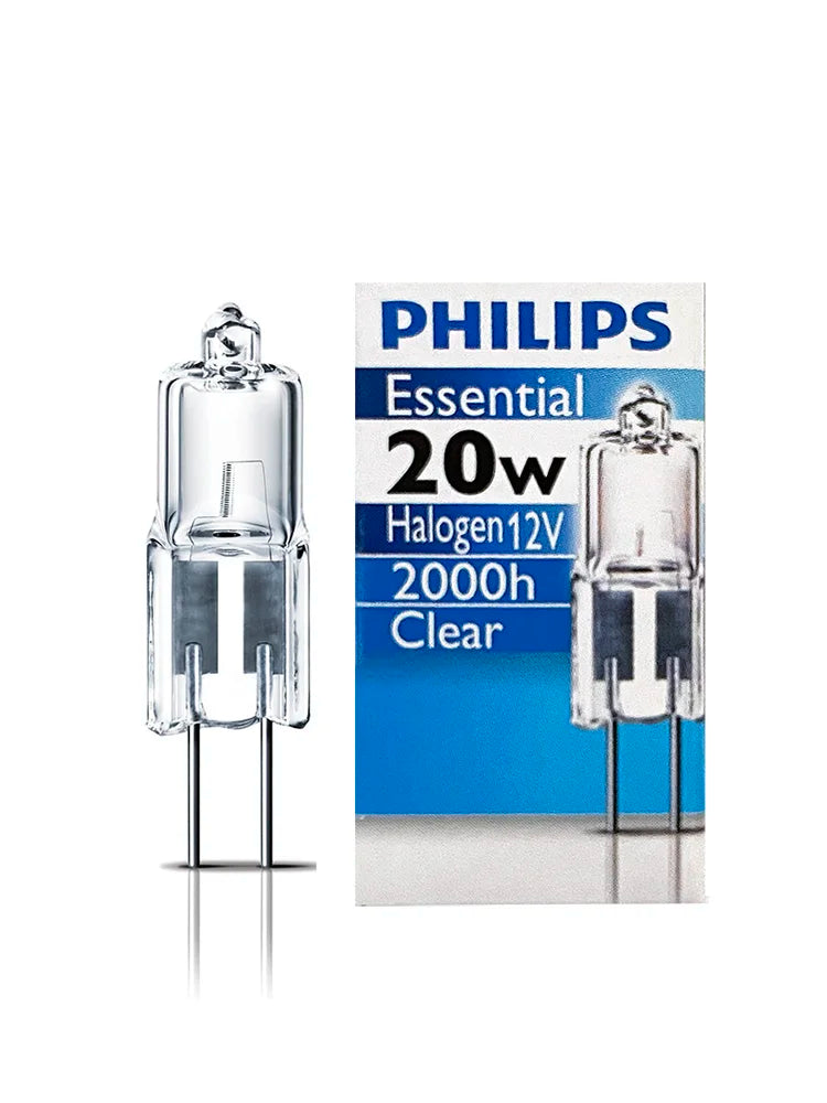 Philips Essential Capsule G4 20W 12V Lampada ad alogena Luce decorativa Trasparente 3000K Bianco caldo Dimmerabile T9 Lampadina originale per la casa