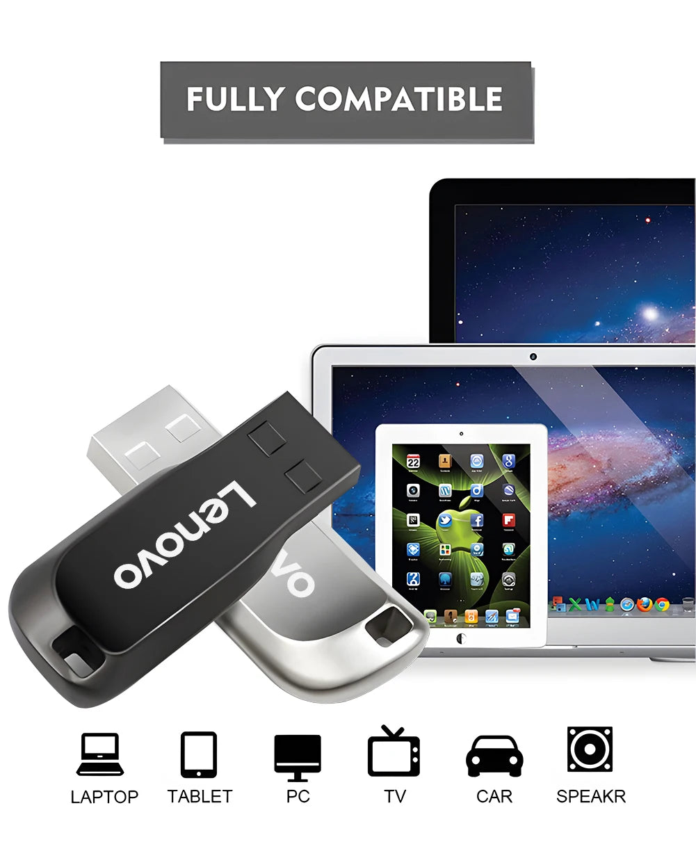 Chiavetta USB 3.0 Lenovo 512GB 256GB 64GB Mini Portatile 1TB 128GB per PC Laptop Desktop Backup Dati