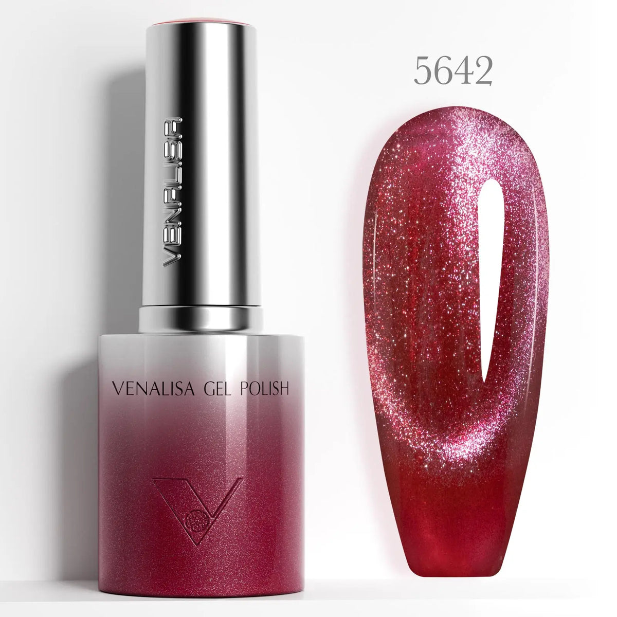 Venalisa 10ml Smalto Gel Effetto Occhio di Gatto Ultra Senza HEMA e TPO, Soak Off UV LED Lunga Durata, Brillante e Scintillante