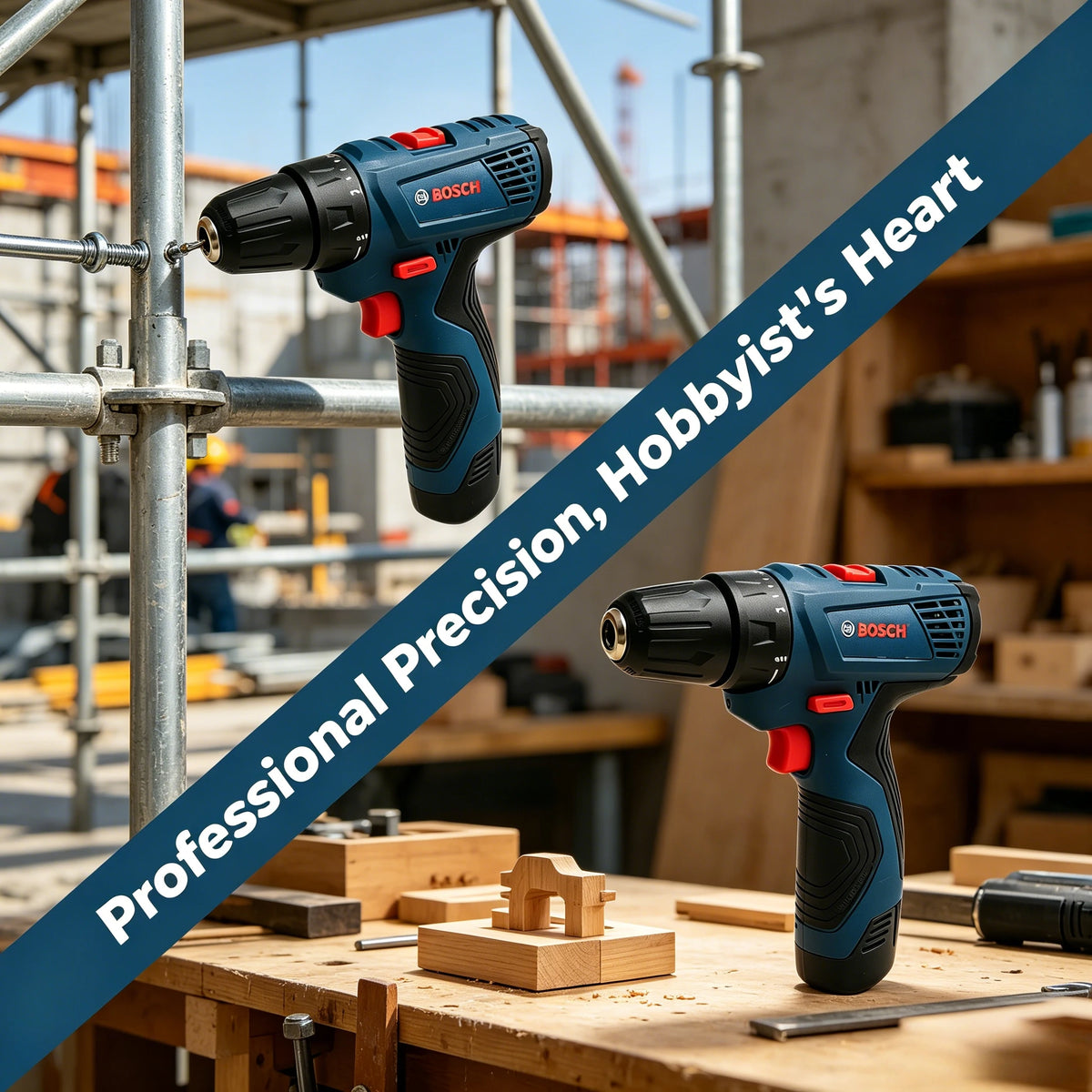 Trapano Elettrico Bosch Professional GSR120-LI 12V, Avvitatore a Batteria Multifunzione, Utensile Elettrico per Casa