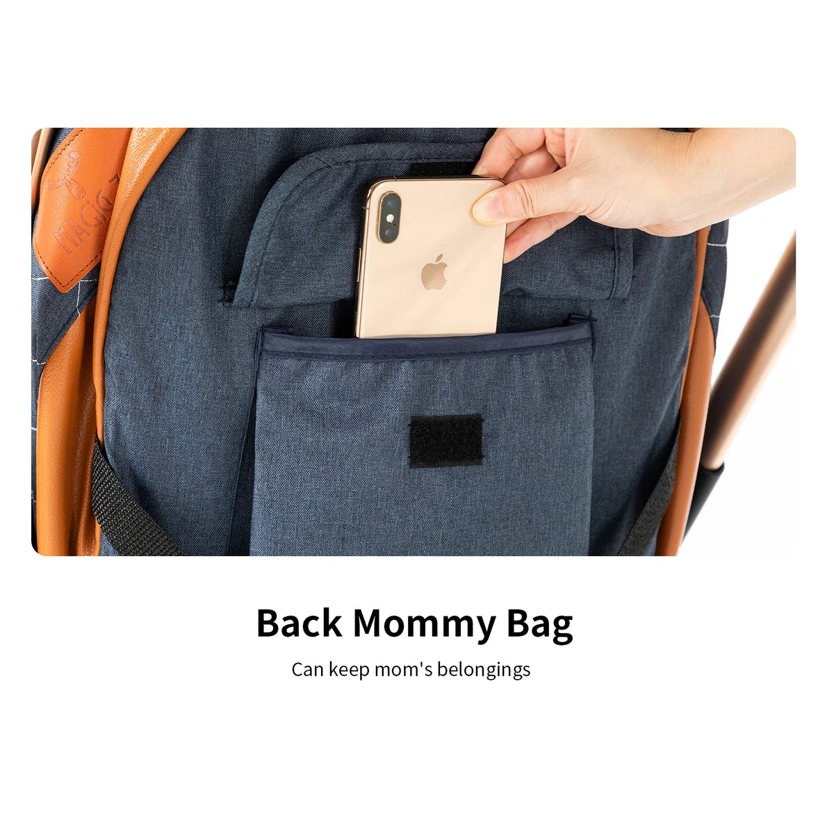 Passeggino Magic ZC 3 in 1, Sistema da Viaggio Compatto e Pieghevole con Navicella, Seggiolino Auto per Neonati e Seduta Reversibile, Carrozzina High Landscape, Ruote Ammortizzate, Manubrio Regolabile, Chiusura con Una Mano,