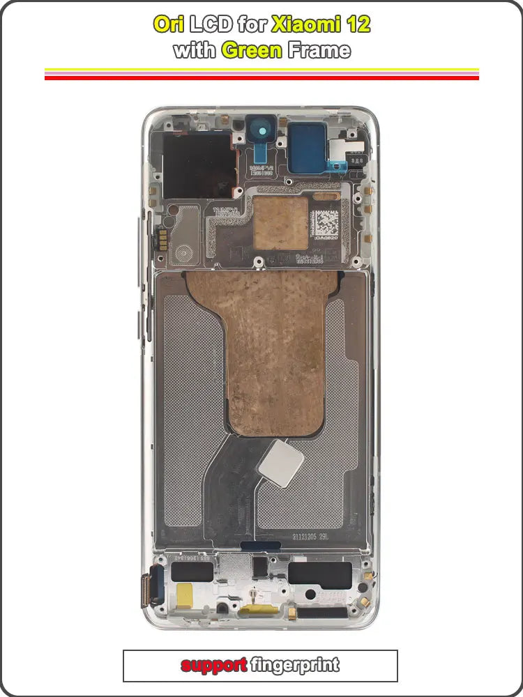 Display AMOLED da 6,28 pollici per Xiaomi 12 (2201123G, 2201123C) - Gruppo digitalizzatore touchscreen LCD con telaio per Xiaomi Mi 12