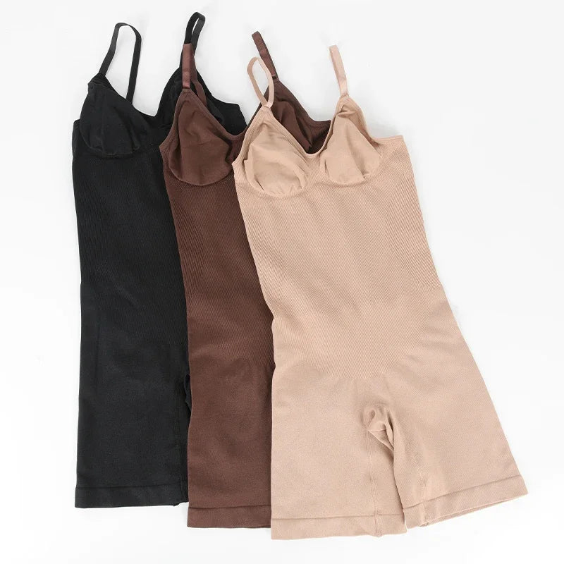 Nuovo Body Shapewear Donna Canotta Controllo della pancia Shaper completo del corpo Pantaloncini anti sfregamento Dimagrante Vita Trainer Butt Lifter