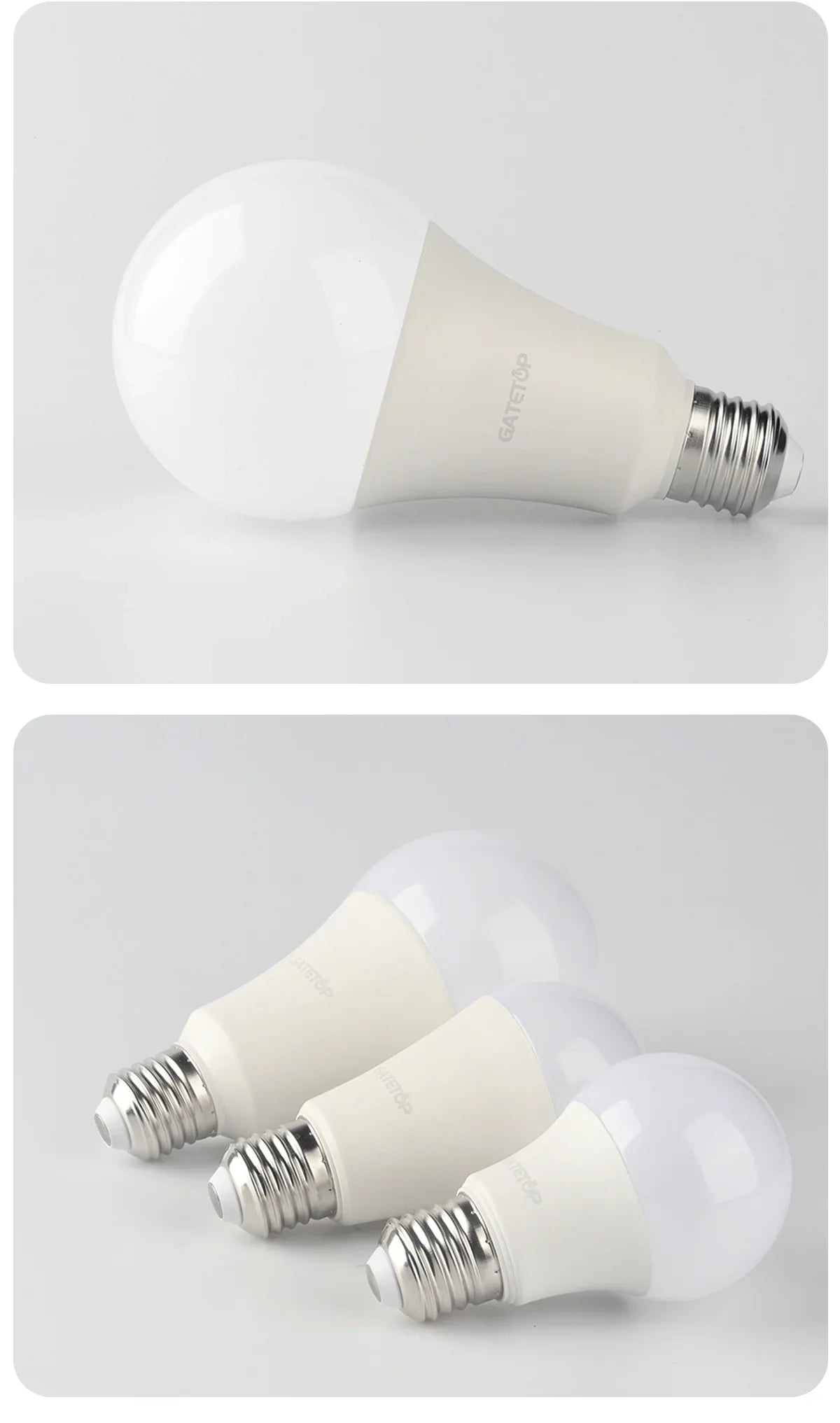 10 Pezzi Lampadine LED E27 B22 da 24W 20W 18W 15W 12W 10W 3W, AC 220V 110V 3000K 6000K, Lampada per Soggiorno e Casa