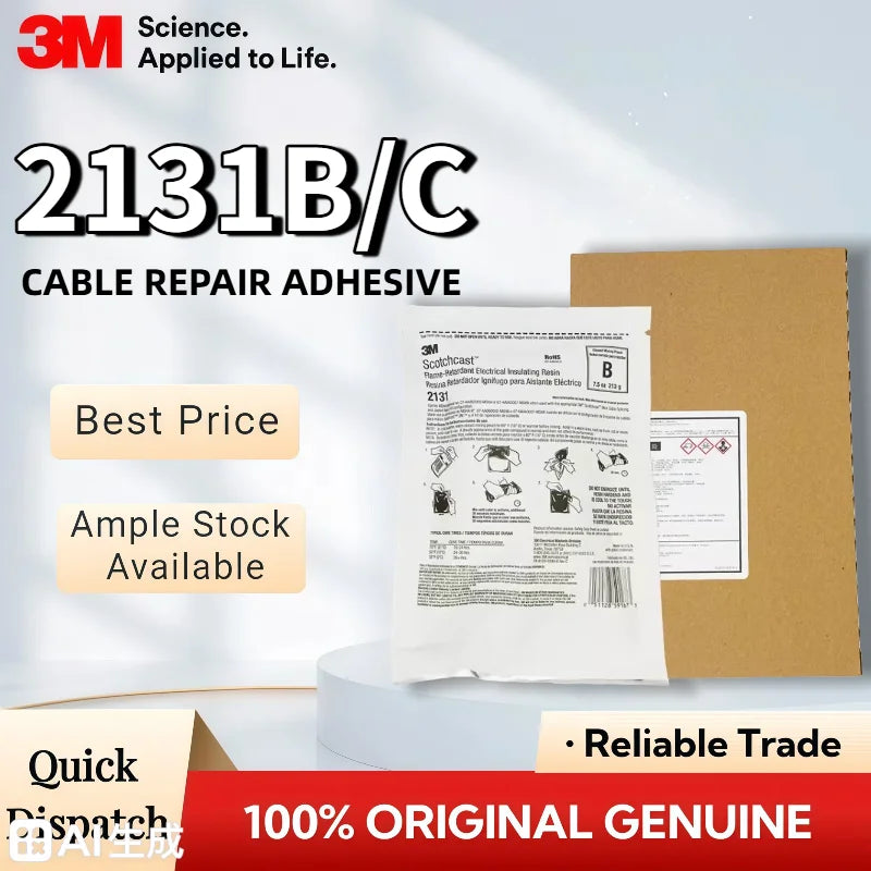Resina Isolante Elettrica Originale 3M 2131B 2131C Scotchcast 1kV per Riparazione Cavi, Ritardante di Fiamma, Busta Monodose