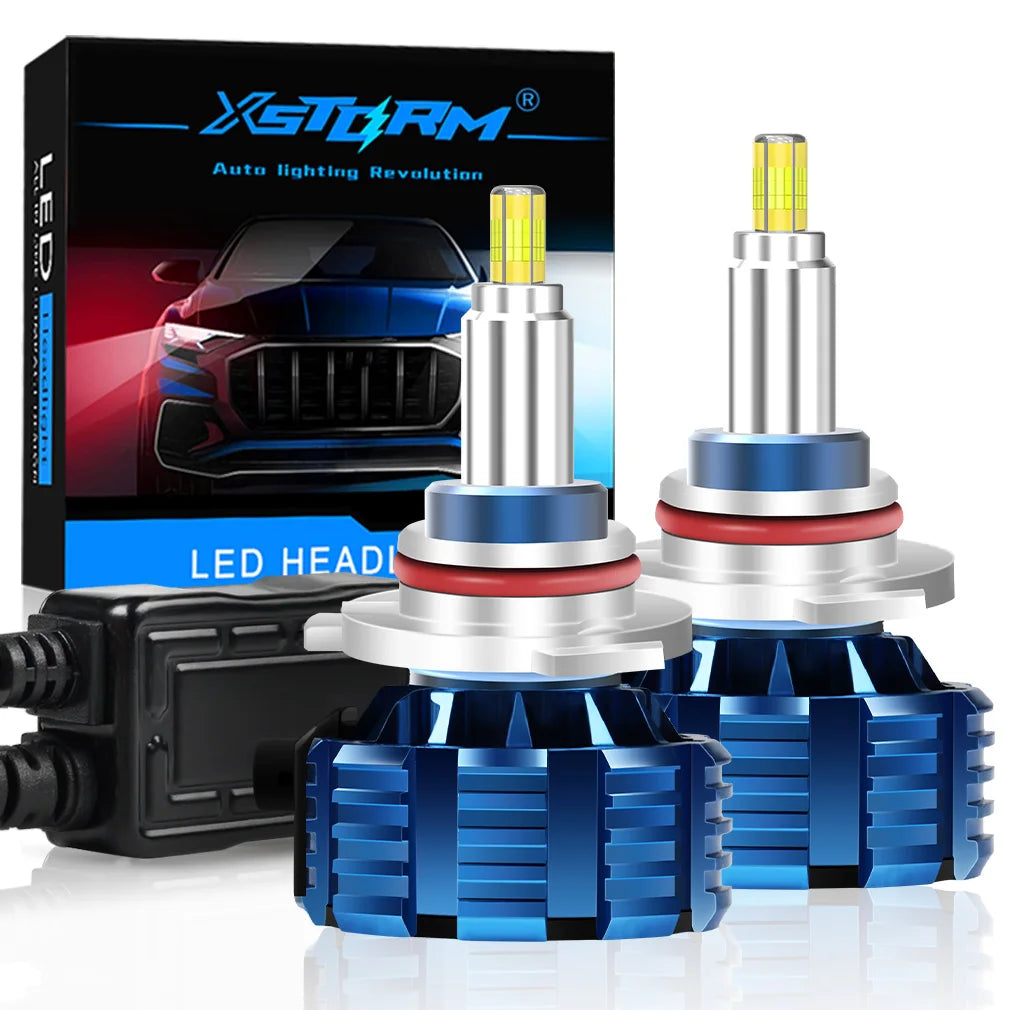XSTORM H7 Lampadine a LED H1 H8 H11 Faro a LED Canbus HB3 9005 HB4 9006 360 ° Faro per auto 30000LM 9V 12V Lampade turbo per auto