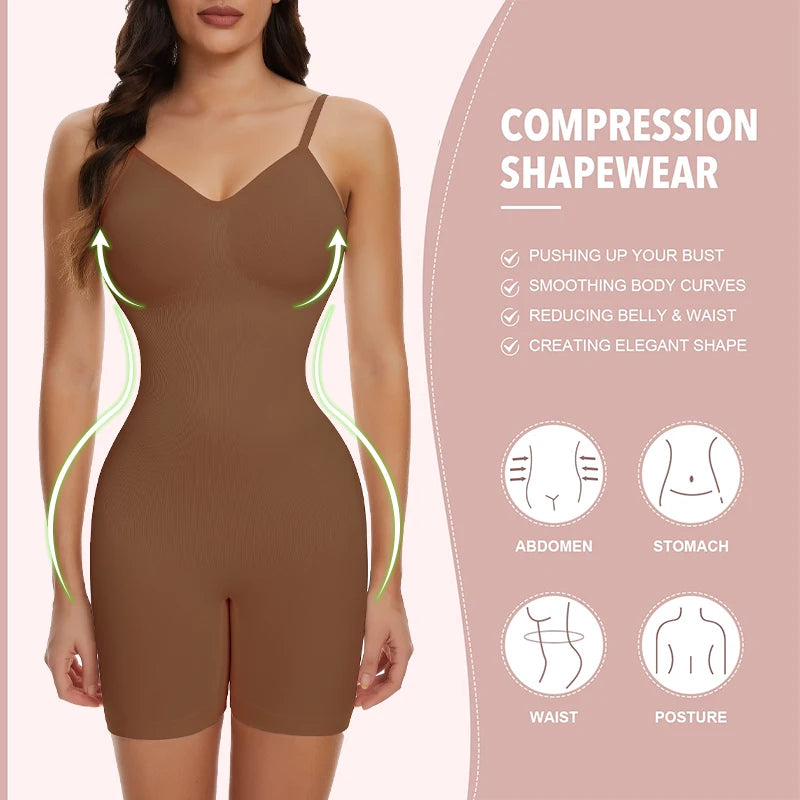 Nuovo Body Modellante a Vita Bassa da Donna in Rete, con Effetto Solleva Glutei, Liscio, Senza Schienale, Modellante Corpo, Contorno Snellente e Corsetto Pancia Piatta