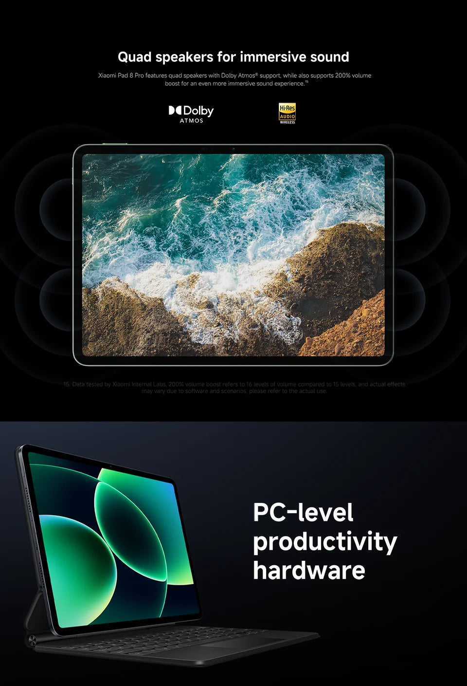 Xiaomi Pad 8 Pro Versione Globale, Tablet con display da 11.2 pollici 3.2K 144Hz, processore Snapdragon 8-core ® Mi Pad 8 Elite con fotocamera posteriore da 50MP e batteria da 9200mAh