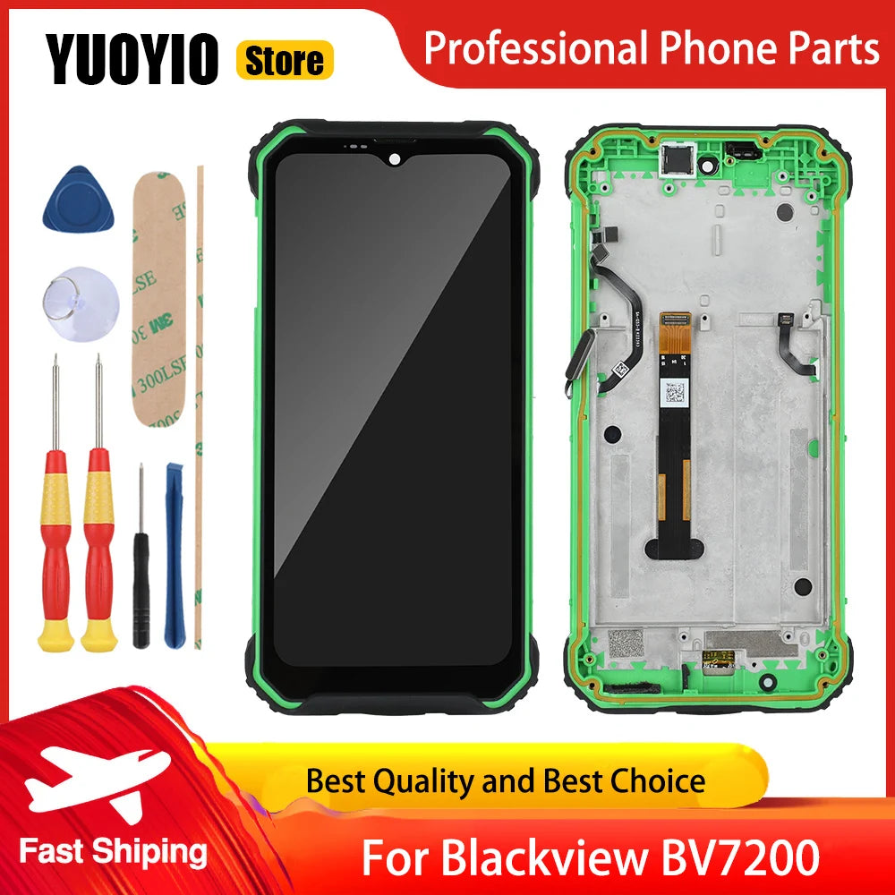 Display LCD Originale Blackview BV7200 e Assemblaggio Digitalizzatore Touch Screen per Sostituzione Display LCD + Strumenti