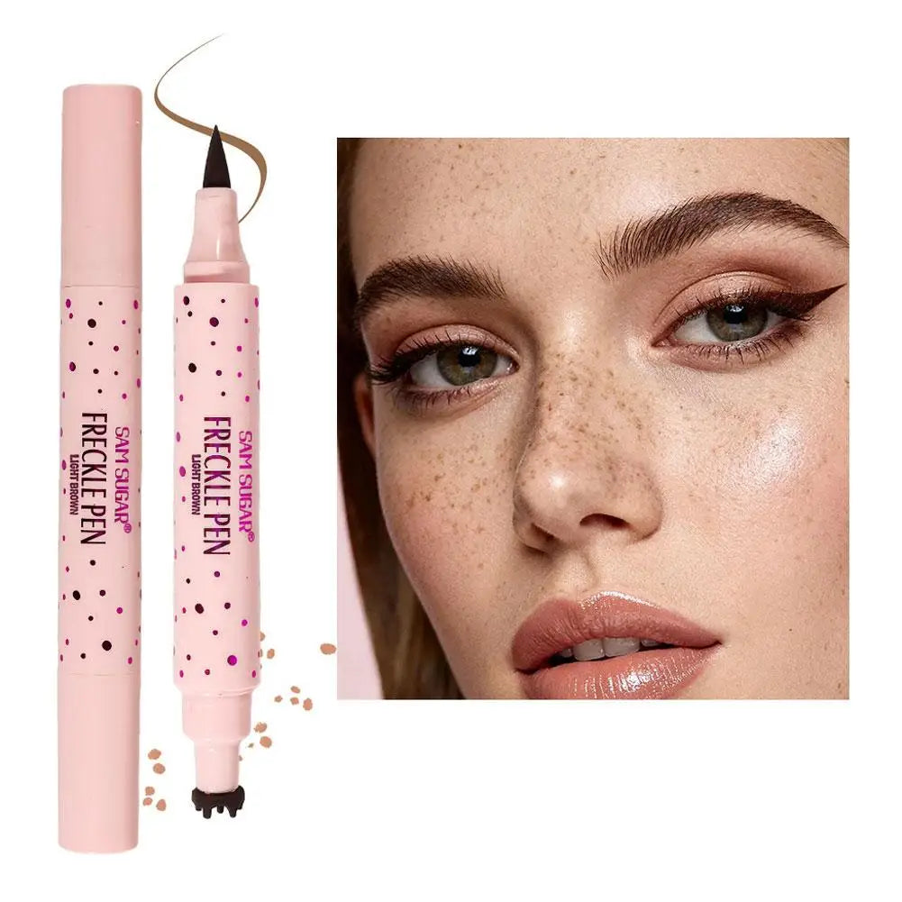 Penna per lentiggini a doppia punta, penna per lentiggini finte naturali, trucco impermeabile a lunga durata, cosmetici per il viso