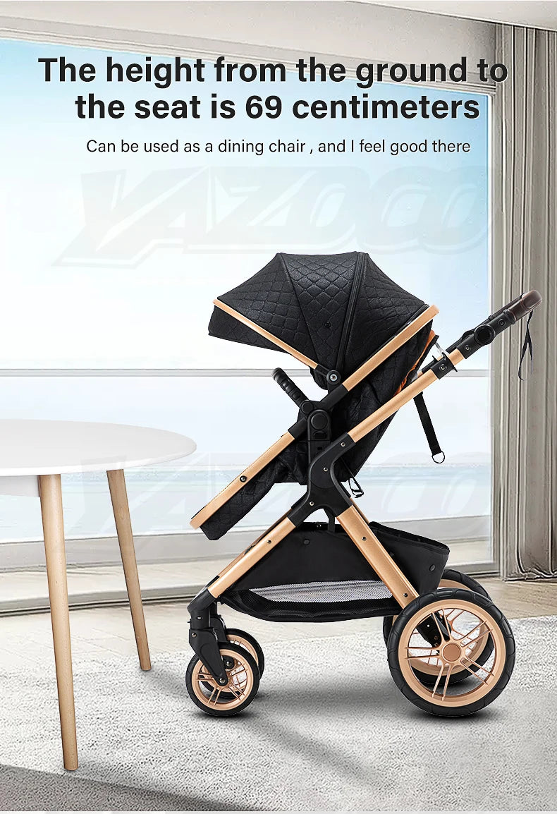 Passeggino 3 in 1 Passeggino multifunzionale Facile da viaggio pieghevole Seggiolino di sicurezza per carrozzina portatile Standard UE Spedizione gratuita