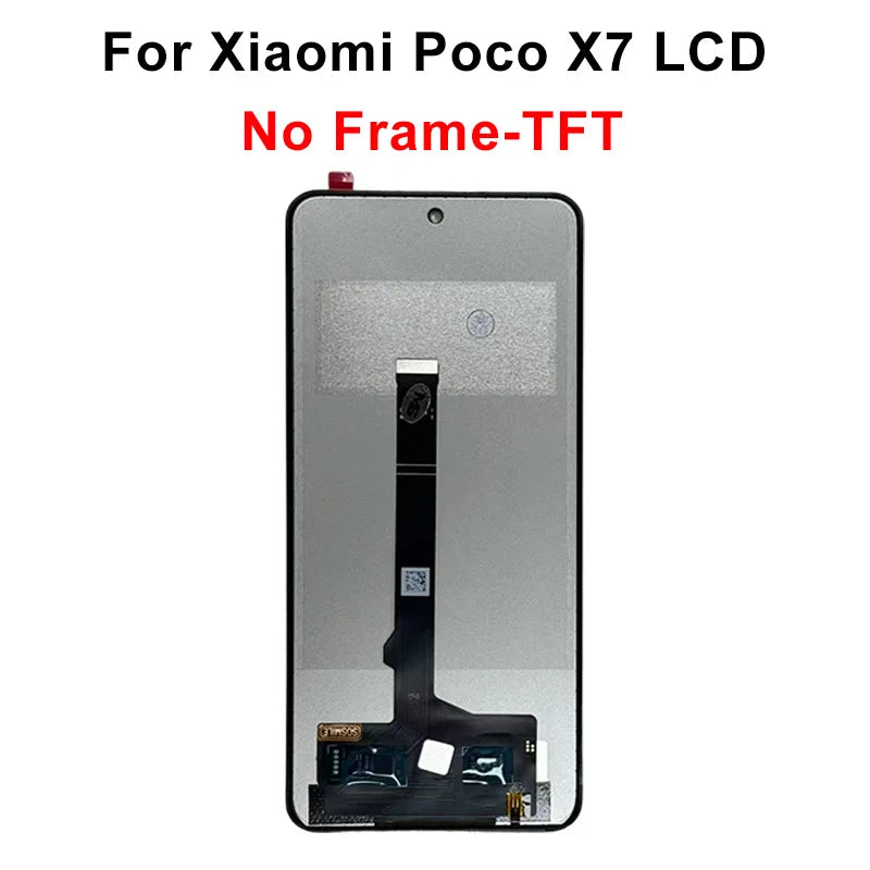 Display OLED da 6,67" per Xiaomi Poco X7 LCD 24095PCADG, display touch digitizer per Poco X7 Pro, schermo 2412DPC0AG, parti di assemblaggio