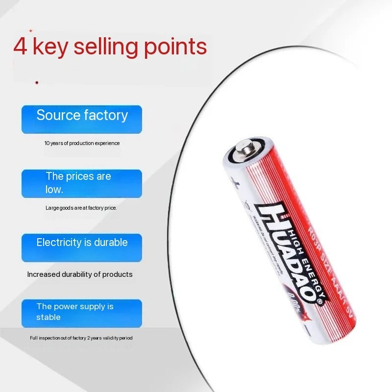 20 batterie AA usa e getta ad alta capacità, 1,5V, per fotocamera, calcolatrice, sveglia, mouse, telecomando
