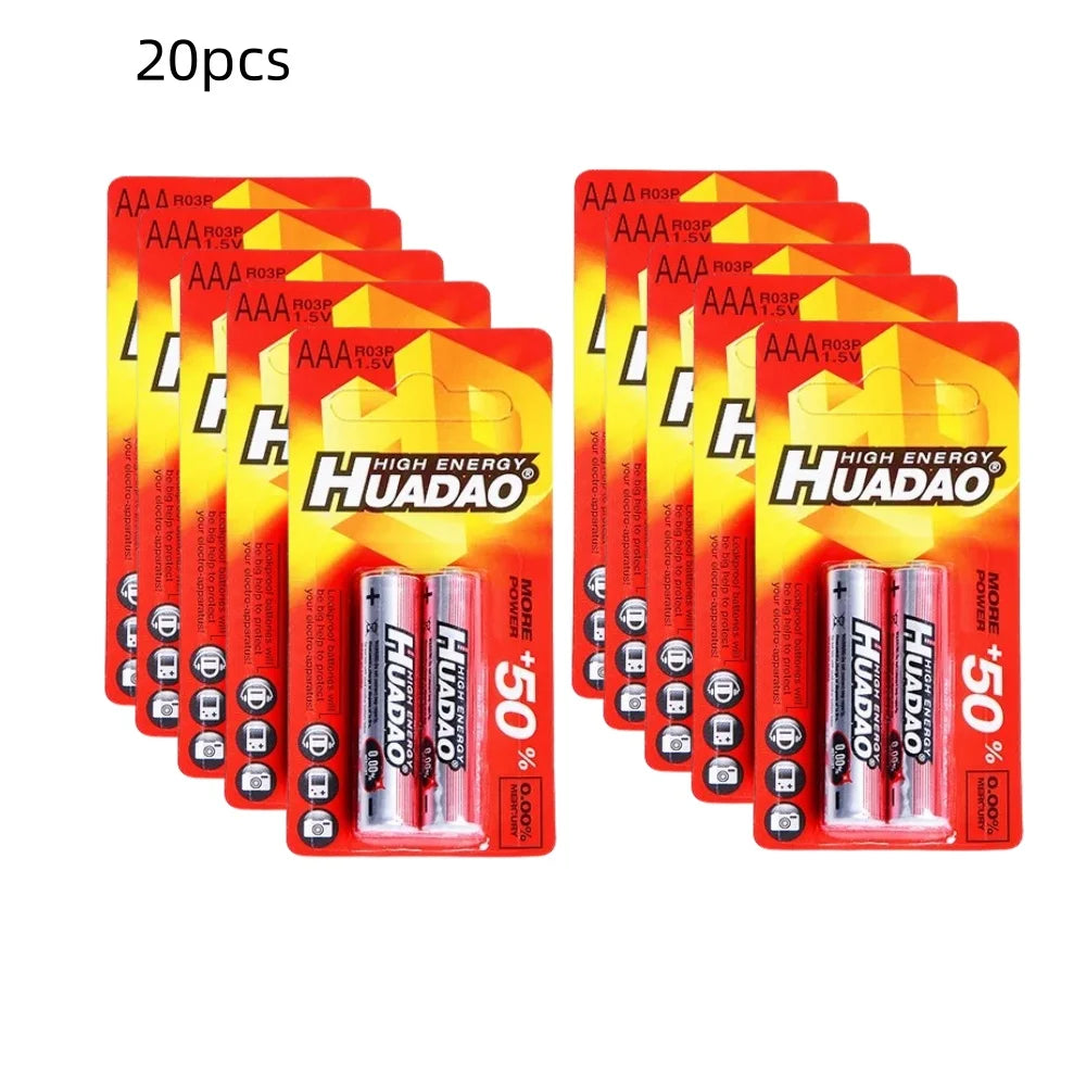 2-80 Batterie AAA 1.5V R03 Monouso al Zinco per Luci LED, Mouse, Calcolatrici, Giocattoli Elettrici, Telecomandi