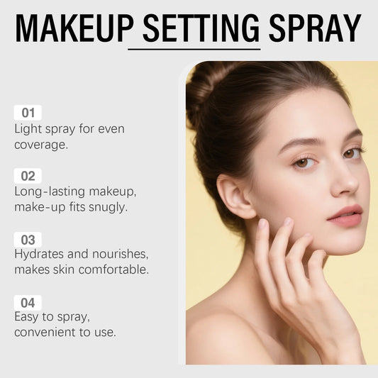 Spray Fissante per il Trucco Opacizzante, Impermeabile, Resistente al Sudore, Lunga Durata, Controllo dell'Olio, Rinfrescante, Idratante, Illuminante