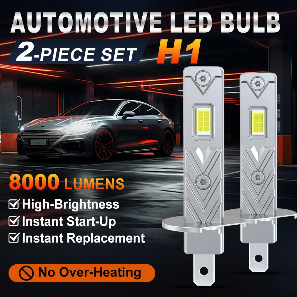 XSTORM H1 Lampadina per fari a LED 60000LM 150W Lampada fendinebbia automatica ad alta potenza 6500K 12V Luci a LED per lampade frontali per auto Lampada da guida