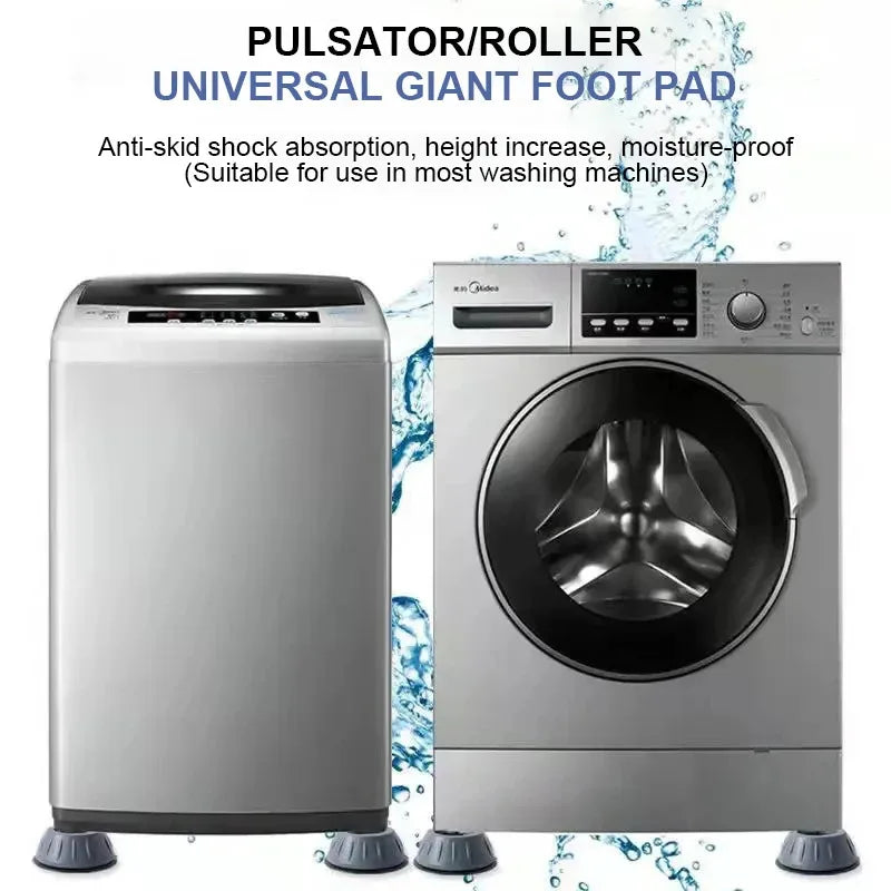 4/8/12 pezzi piedini antivibranti cuscinetti per lavatrice silenziosi cuscinetti per gambe in gomma asciugatrice base universale fissa antiscivolo pad accessori