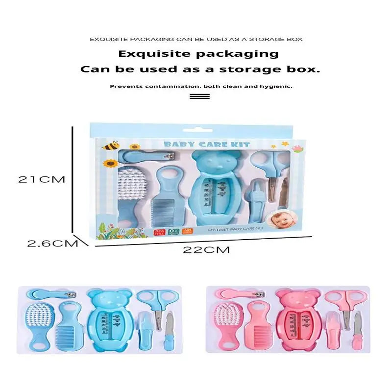 Set di 13 Pezzi per la Cura del Bambino, Kit Portatile per Toelettatura e Cura delle Unghie