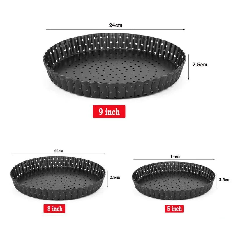 5/8/9 pollici Tortiera Perforata PIZZA Pan Antiaderente Torta Alla Frutta Stampi Per Torte Teglia Fondo Teglia Da Forno Bakeware Strumenti