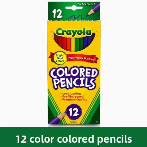 Matite Colorate Cancellabili Crayola, Pre-Affilate, Colori Vivaci, con Gomma, per Bambini e Forniture Artistiche Scolastiche