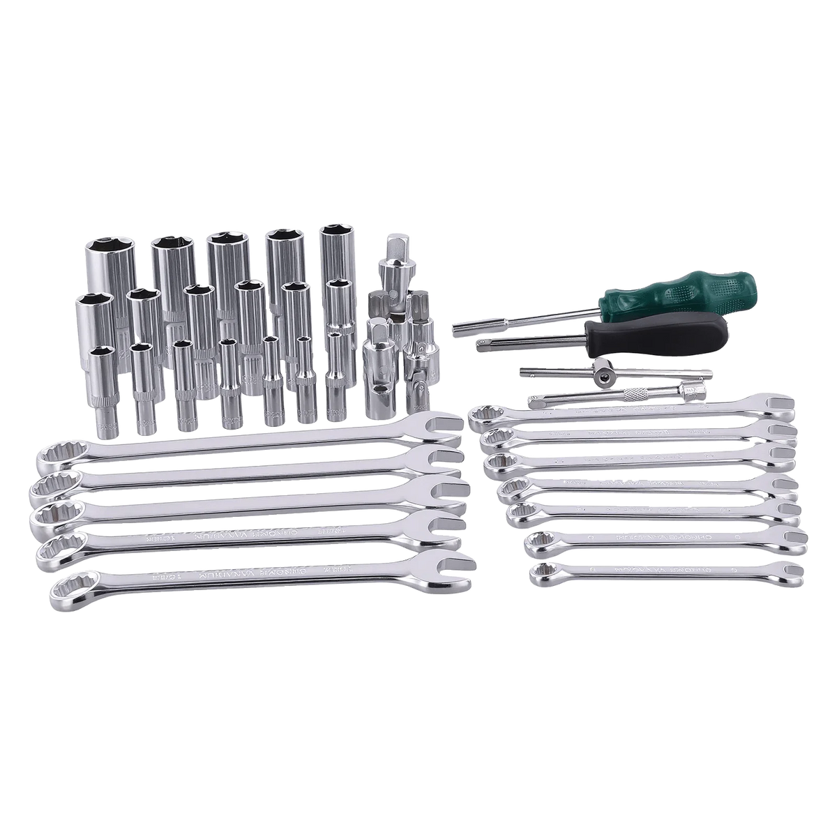 Podofo Set di 216 Pezzi di Utensili Avanzati per Riparazione Auto, Set di Chiavi a Bussola da 1/4", 3/8", 1/2" con Chiave a Cricchetto a 24 Denti, Chiave a Cricchetto Ergonomica, Set di Utensili per Meccanici per Riparazione