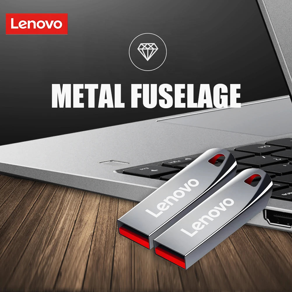 Lenovo, unità SSD portatile ad alta velocità, chiavetta USB da 1 TB, 512 GB, 256 GB, memoria USB da 128 GB, 64 GB, unità flash USB per smartphone, laptop e PC.