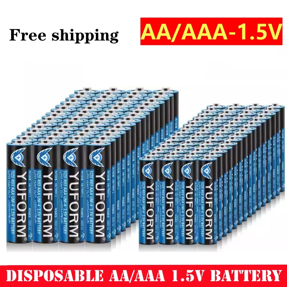 Batteria AA 1.5V AAA Alcalina Usa e Getta per Giocattoli con Luce LED, Mp3, Fotocamera, Flash, Rasoio, Lettore CD, Mouse Wireless
