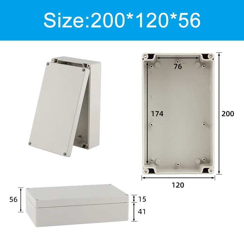 Scatola di giunzione in plastica ABS serie F Cavo a vite Scatola di giunzione impermeabile personalizzata Custodia per scatola di giunzione elettrica esterna Ip66