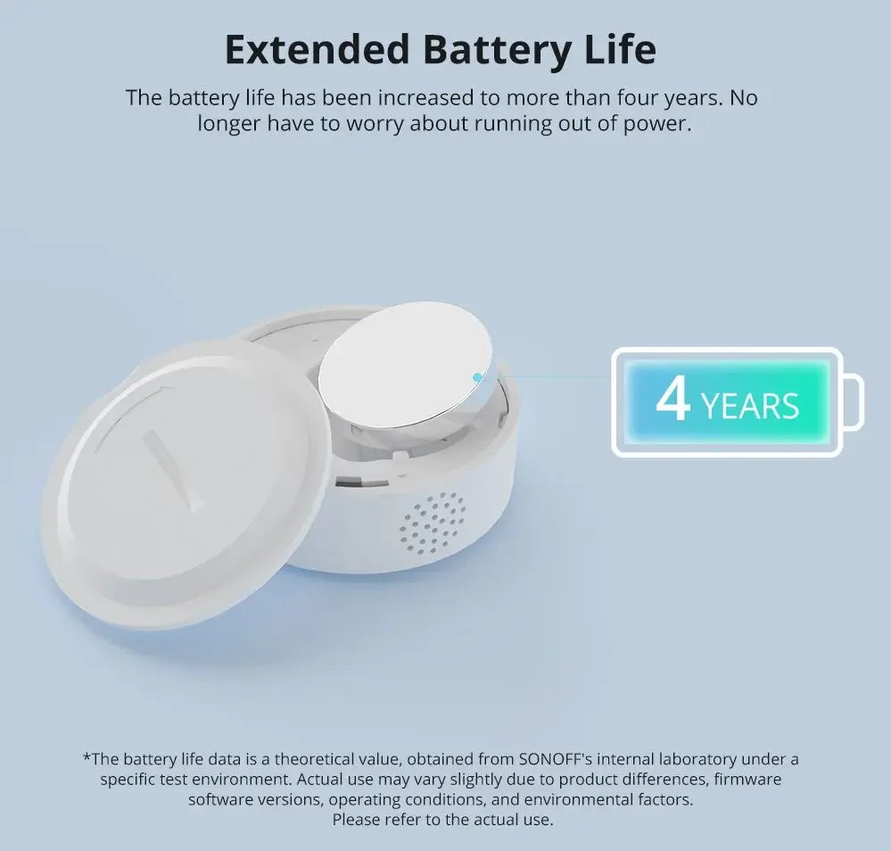 SONOFF SNZB-02P SNZB 02P Sensore Zigbee di temperatura e umidità Sonoff Zigbee Bridge per EWeLink APP Alexa Home Assistant