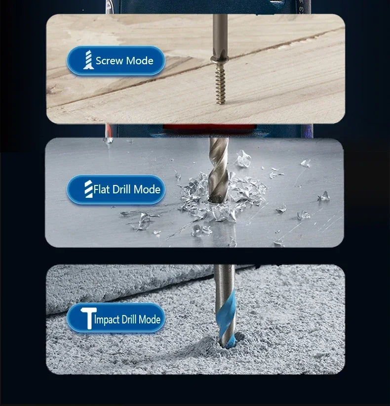 Trapano avvitatore a percussione senza fili Bosch GSB 185-LI 18V Brushless 1900 giri/min, utensile elettrico multifunzione (senza batteria)