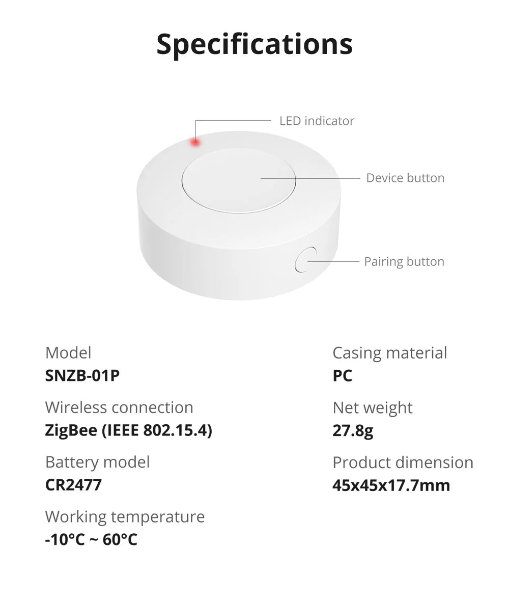 Sonoff Zbmini L2 Sonoff Zigbee Ponte Zigbee Zbminil2 Sonoff Bridge SNZB-02D SNZB-02p SNZB-04P SNZB-03P SNZB-05P SNZB-01P