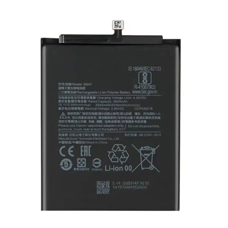 Batteria BM58 originale al 100% per Xiaomi Mi 8 9 10 11 11i 11T Ultra SE Lite Mi A3 CC9 CC9e Poco F3 Redmi K40 Pro Mix 4 batterie 5G