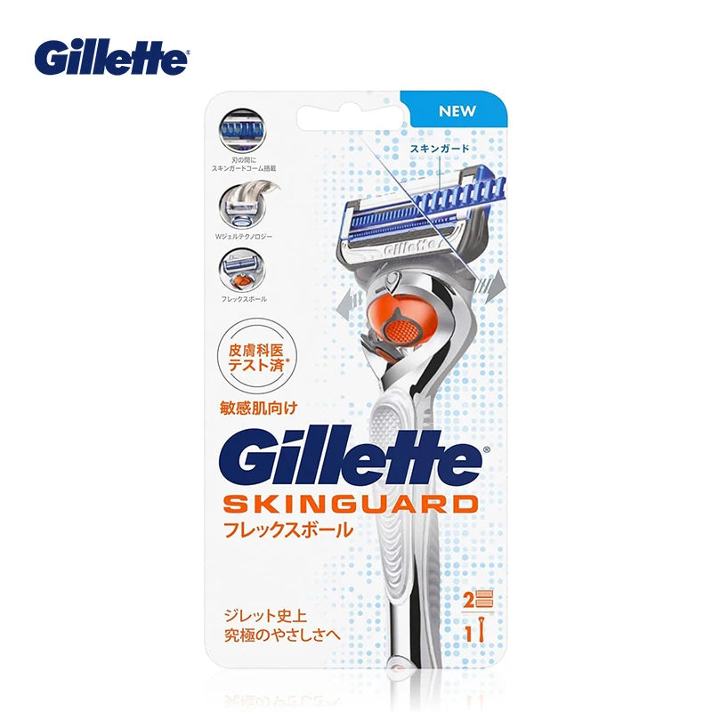 Rasoio da barba Gillette SkinGuard da uomo con pelle sensibile Rasoio da barba delicato ed efficiente