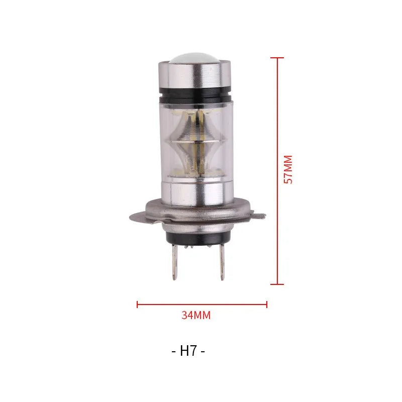 2 pezzi H4 H7 100W LED luci per auto lampadina super luminosa a bassa temperatura faro per auto di marcia diurna guida fendinebbia accessori auto