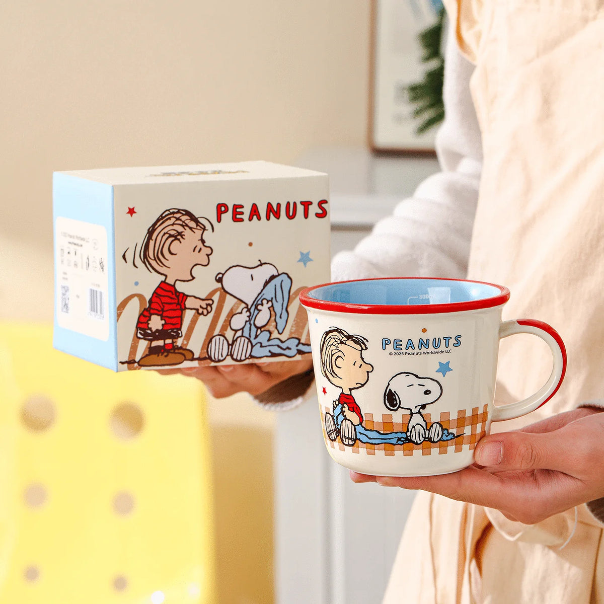 Set di Tazze in Ceramica Colorata da 340Ml con Snoopy, Design Carino con Manico, Bellissima Tazza per Caffè e Acqua per Casa e Ufficio, Regalo di Compleanno per Bambini