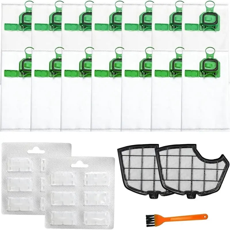 Offerta Speciale - Confezione da 14 Sacchetti per Aspirapolvere Compatibili con Vorwerk Kobold VK140 VK150 FP140 FP150, Set Acce