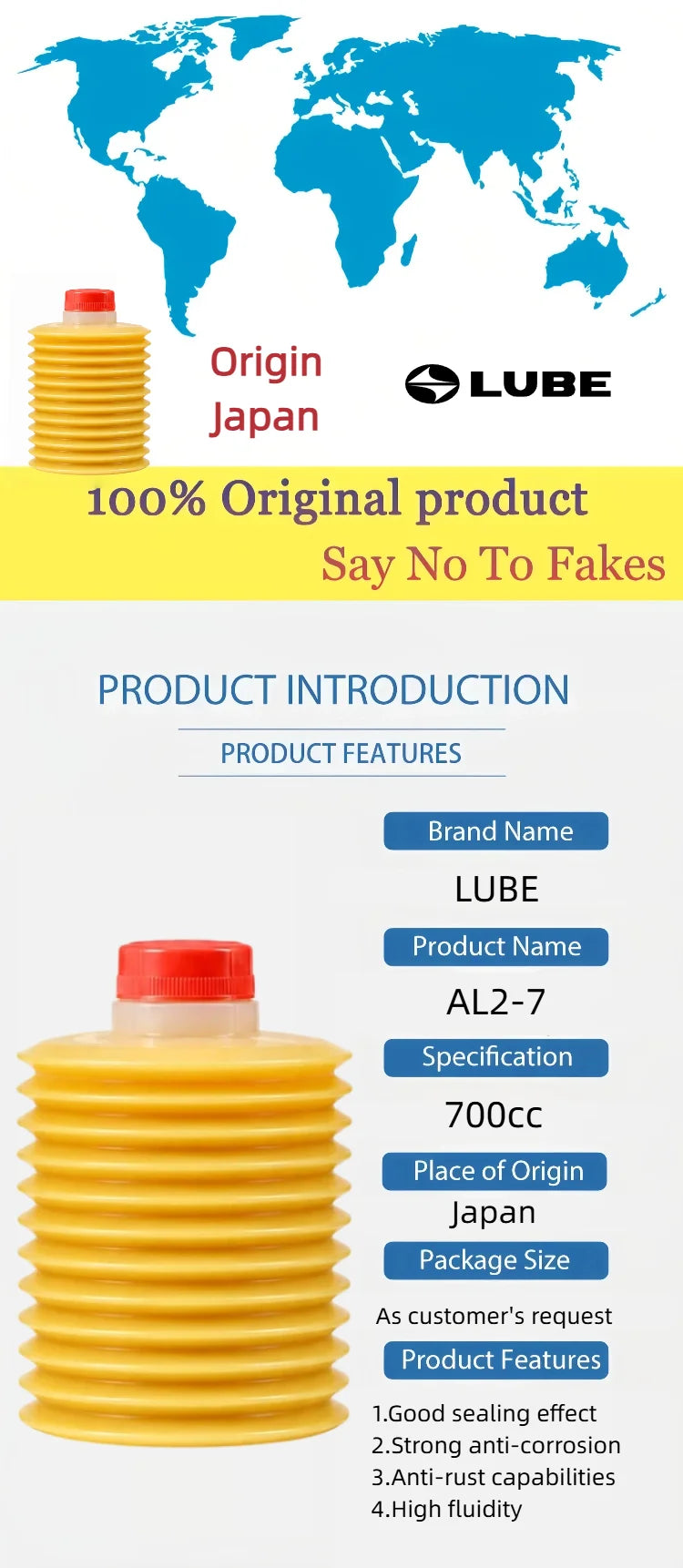 Cartuccia di Grasso LUBE AL2-7 da 0,9L per Macchine CNC AMADA, Pressa Punzonatrice, Lubrificazione Centralizzata Industriale