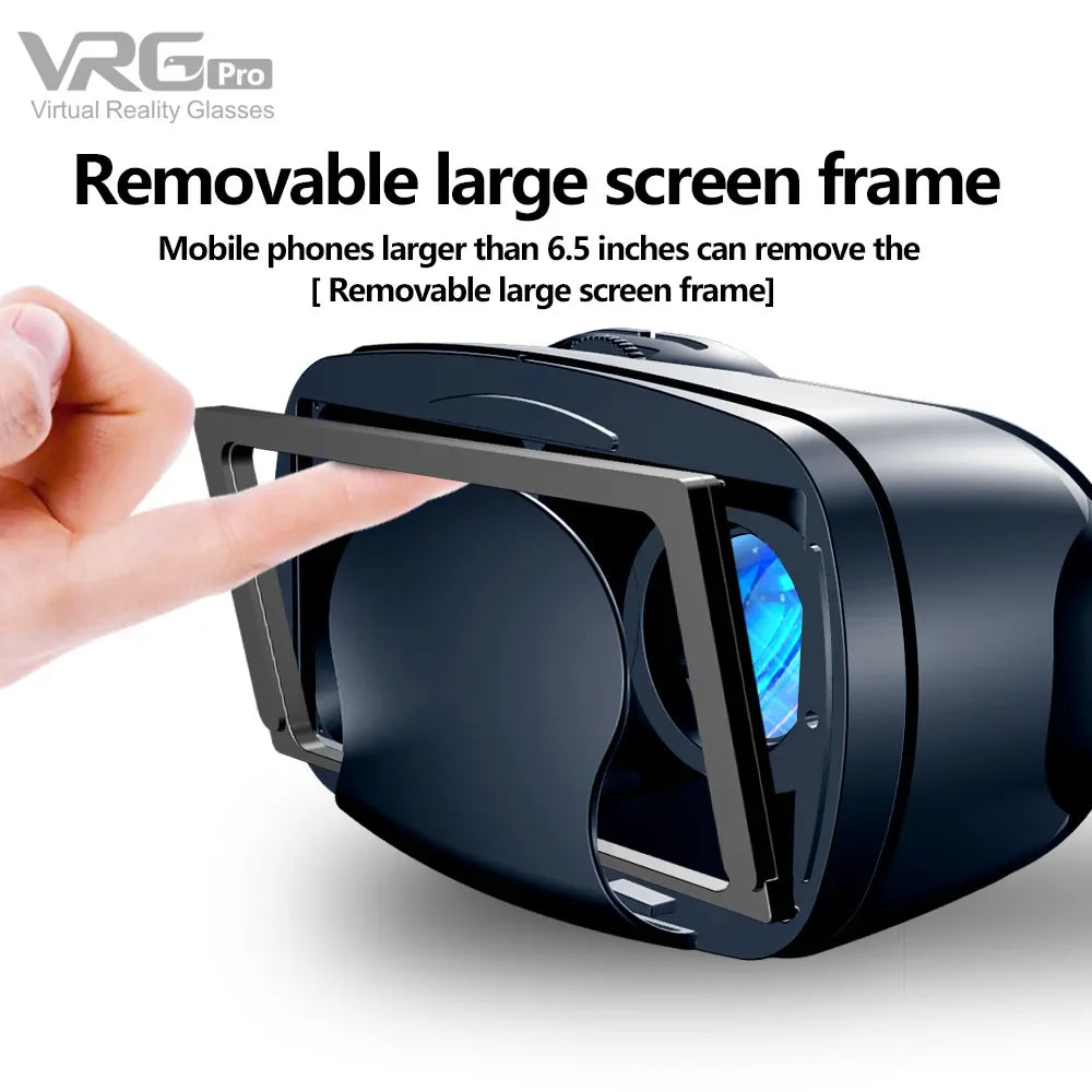 VRG Pro Realtà Virtuale Occhiali VR Dispositivi per cuffie Viar 3D Occhiali per casco Lenti Smart per Smartphone Cellulare Set di giochi per dispositivi mobili