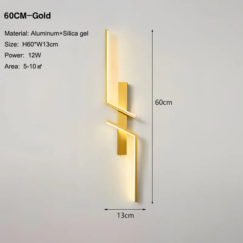 Lampade da parete a LED nordiche per corridoio corridoio 60cm/80cm/100cm Luci da parete a LED interne Sconce da parete Illuminazione per cucina Sala da pranzo