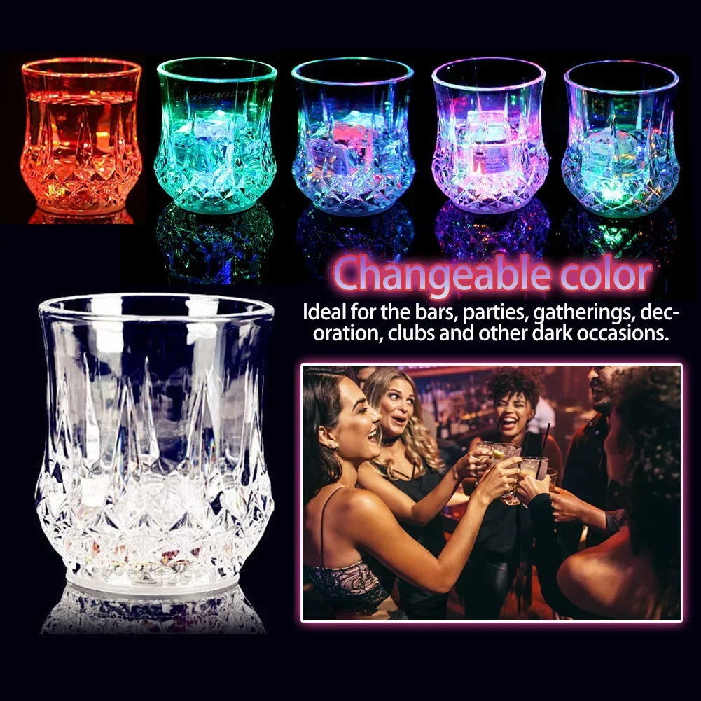 70ml LED lampeggiante tazza vino birra whisky tazza acqua bevande bicchieri automatici tazza incandescente bar festa forniture per la casa