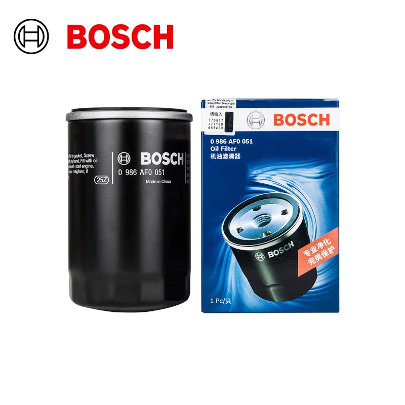 Filtro olio Bosch AF0051 adatto per VW Golf (VI, III, IV, V, Van III), Passat, Polo, Jetta III, per Audi A6, A4【OE:06A115561E】